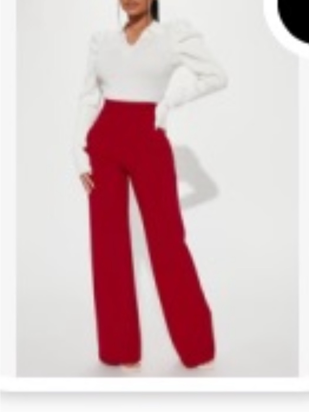 FASHION NOVA Petite Red Dress Pants | Size Small/Brand New